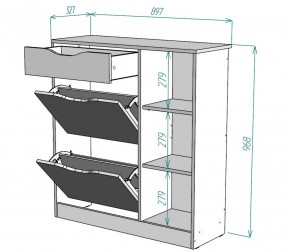 Обувница W34 (ДСС) в Новоуральске - novouralsk.mebel-e96.ru