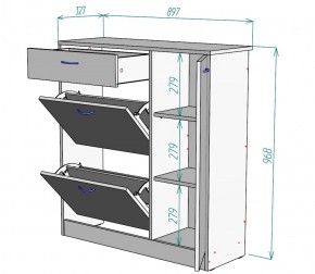 Обувница W35 (Белый) в Новоуральске - novouralsk.mebel-e96.ru