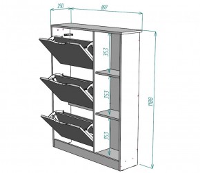 Обувница W38 (ДМ) в Новоуральске - novouralsk.mebel-e96.ru