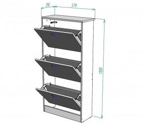 Обувница W7 (ЯАС) в Новоуральске - novouralsk.mebel-e96.ru