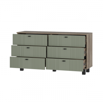 Комод Олива КМ-04 эвкалипт софт (БТС) в Новоуральске - novouralsk.mebel-e96.ru