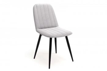 Стул Остин полоса, велюр Ultra Dove (светло-серый), (4шт) (Вудман) в Новоуральске - novouralsk.mebel-e96.ru