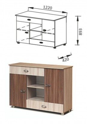 ПМ-11Комод Юниор-6 в Новоуральске - novouralsk.mebel-e96.ru