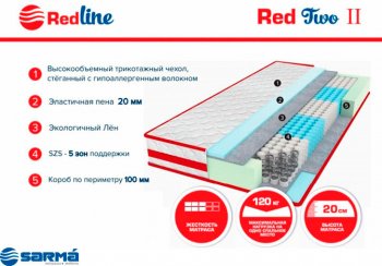 Матрас Red 2 h20 в Новоуральске - novouralsk.mebel-e96.ru