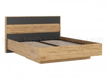 Кровать парящая Роджина с подсветкой, крафт/графит (Миф) в Новоуральске - novouralsk.mebel-e96.ru