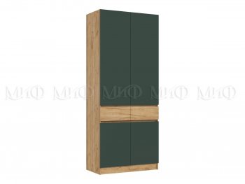 Шкаф 1000 мм Роджина крафт/изумруд (Миф) в Новоуральске - novouralsk.mebel-e96.ru
