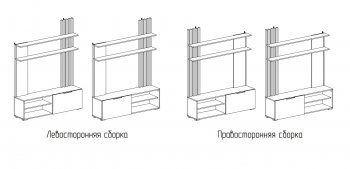 Стенка Роджина графит/дуб крафт белый (Миф) в Новоуральске - novouralsk.mebel-e96.ru