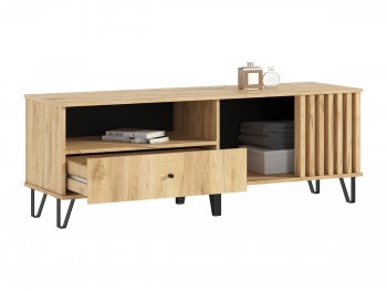 Тумба ТВ (1500) Роджина дуб крафт/дуб крафт (Миф) в Новоуральске - novouralsk.mebel-e96.ru