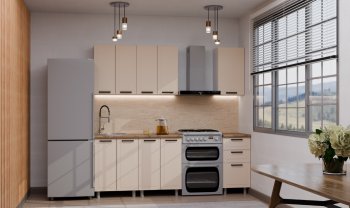 Кухонный гарнитур Ромашка 1600 мм Кашемир (Аленка) в Новоуральске - novouralsk.mebel-e96.ru