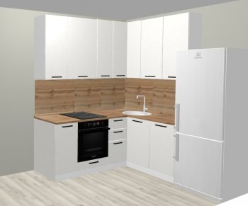 Кухонный гарнитур угловой 2000*1400 мм (Санвут) в Новоуральске - novouralsk.mebel-e96.ru