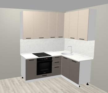 Кухонный гарнитур угловой 2000*1400 мм (Санвут) в Новоуральске - novouralsk.mebel-e96.ru