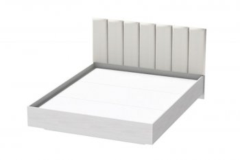 Кровать Шарм (арт.031), настил, экокожа Sontex Milk (Диал) в Новоуральске - novouralsk.mebel-e96.ru | фото