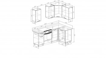 Кухонный гарнитур угловой Муссон 2000*1200 мм (Sanvut) в Новоуральске - novouralsk.mebel-e96.ru