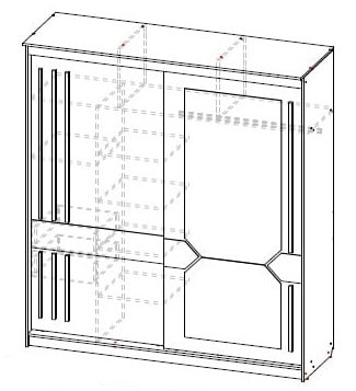 Шкаф-купе № 25 2000 мм (СВ) в Новоуральске - novouralsk.mebel-e96.ru