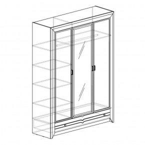 Шкаф 3-дверный Фьорд 150 (Яна) в Новоуральске - novouralsk.mebel-e96.ru