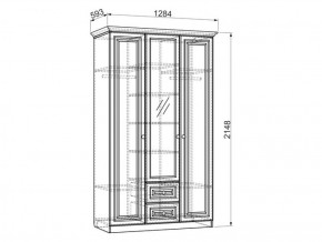 Шкаф 1300 мм 3-х створчатый Белла (Мебельсон) в Новоуральске - novouralsk.mebel-e96.ru