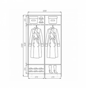 Шкаф-купе ХИТ 22-4-12/2-11 (420) в Новоуральске - novouralsk.mebel-e96.ru