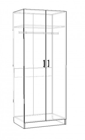 Шкаф Лофт 2-х створчатый (Венге) в Новоуральске - novouralsk.mebel-e96.ru