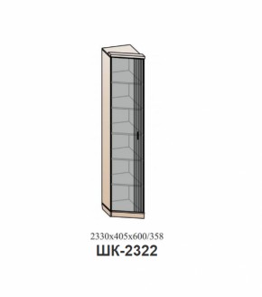 Шкаф ШЕР Дуб серый/айронвуд серебро (ШК-2322) в Новоуральске - novouralsk.mebel-e96.ru | фото