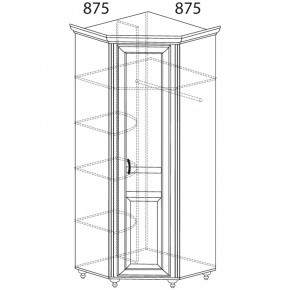 Шкаф угловой Ралли 862 (Яна) в Новоуральске - novouralsk.mebel-e96.ru