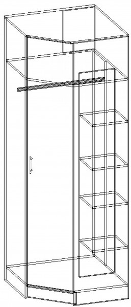 Шкаф УГЛОВОЙ серия София в Новоуральске - novouralsk.mebel-e96.ru