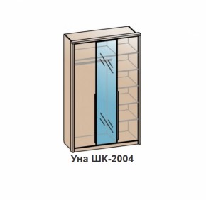 Шкаф УНА (ШК-2004) Дуб Сонома/Венге в Новоуральске - novouralsk.mebel-e96.ru | фото