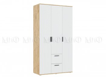 Шкаф 1200 мм Сильвия, крафт/белый (Миф) в Новоуральске - novouralsk.mebel-e96.ru