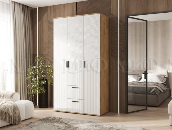 Шкаф 1200 мм Сильвия, крафт/белый (Миф) в Новоуральске - novouralsk.mebel-e96.ru