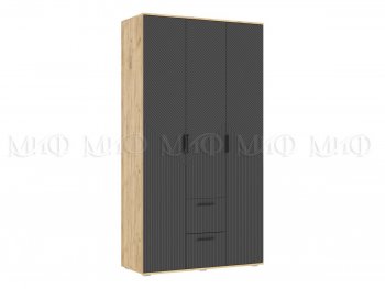 Шкаф 1200 мм Сильвия, крафт/графит (Миф) в Новоуральске - novouralsk.mebel-e96.ru