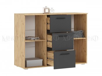 Комод Сильвия, крафт/графит (Миф) в Новоуральске - novouralsk.mebel-e96.ru