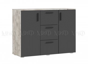 Комод Сильвия, дуб юкон/графит (Миф) в Новоуральске - novouralsk.mebel-e96.ru