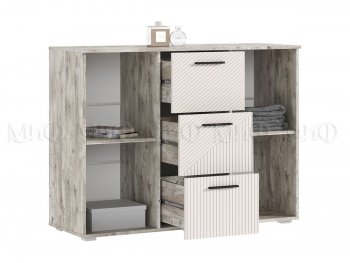 Комод Сильвия, дуб юкон/кашемир (Миф) в Новоуральске - novouralsk.mebel-e96.ru