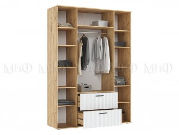 Шкаф 1600 мм Сильвия, крафт/белый (Миф) в Новоуральске - novouralsk.mebel-e96.ru