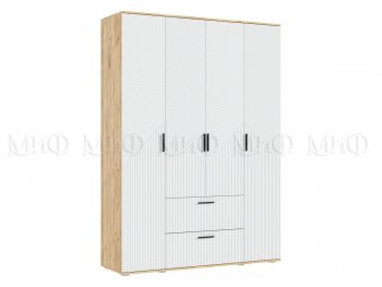 Шкаф 1600 мм Сильвия, крафт/белый (Миф) в Новоуральске - novouralsk.mebel-e96.ru