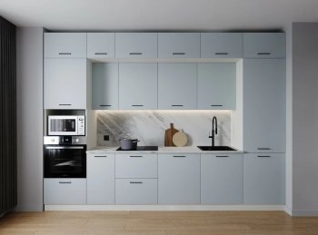 Кухонный гарнитур Смоки 3400 мм МДФ (Санвут) в Новоуральске - novouralsk.mebel-e96.ru