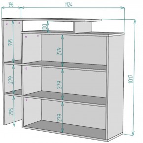 Стеллаж S37 (Белый) в Новоуральске - novouralsk.mebel-e96.ru