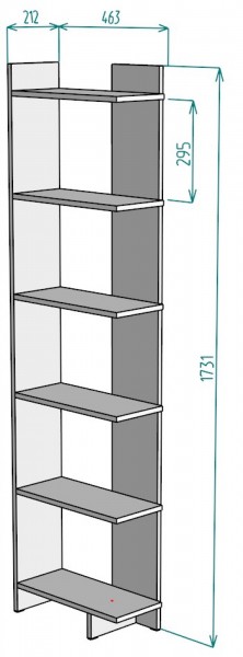 Стеллаж S4 (ДМ) в Новоуральске - novouralsk.mebel-e96.ru