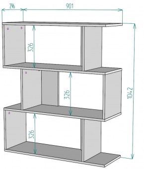 Стеллаж S41 (Белый) в Новоуральске - novouralsk.mebel-e96.ru