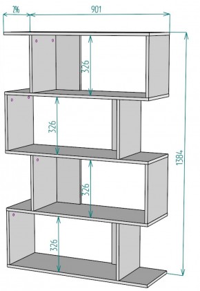 Стеллаж S48 (Белый) в Новоуральске - novouralsk.mebel-e96.ru