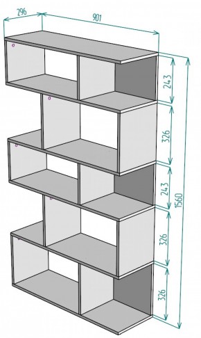 Стеллаж S5 (Белый) в Новоуральске - novouralsk.mebel-e96.ru