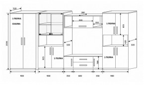 Стенка Вега 4 в Новоуральске - novouralsk.mebel-e96.ru