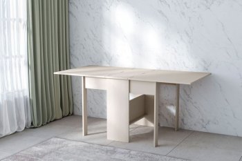 Стол-книжка ЛДСП Бодега белая (Диал) в Новоуральске - novouralsk.mebel-e96.ru