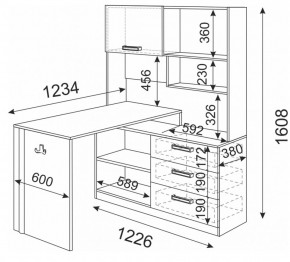 Стол компьютерный Волкер М7 (Риннер) в Новоуральске - novouralsk.mebel-e96.ru