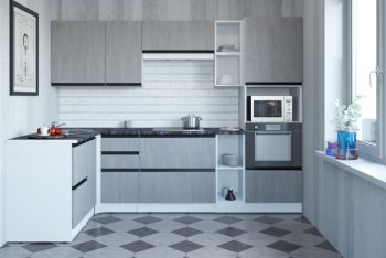 Кухонный гарнитур Сюита мега прайм 1500*2700 мм (Герда) в Новоуральске - novouralsk.mebel-e96.ru