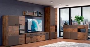 Тумба 3 двери 1500 РИО Смоки Soft touch/Таксус (БМ) в Новоуральске - novouralsk.mebel-e96.ru