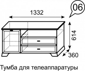 Тумба для телеаппаратуры Венеция 6 бодега в Новоуральске - novouralsk.mebel-e96.ru