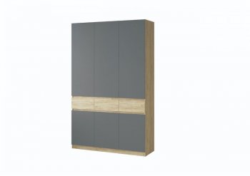 Шкаф 1500 мм Турин крафт/графит (ВВР) в Новоуральске - novouralsk.mebel-e96.ru