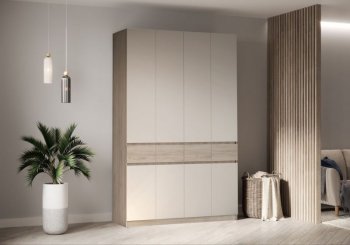 Шкаф 2000 мм Турин ЛДСП крафт серый/кашемир (ВВР) в Новоуральске - novouralsk.mebel-e96.ru