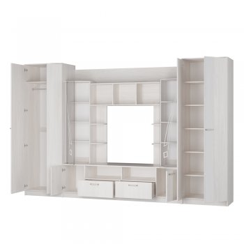 Стенка Венеция ясень белый (БТС) в Новоуральске - novouralsk.mebel-e96.ru