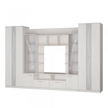 Стенка Венеция ясень белый (БТС) в Новоуральске - novouralsk.mebel-e96.ru